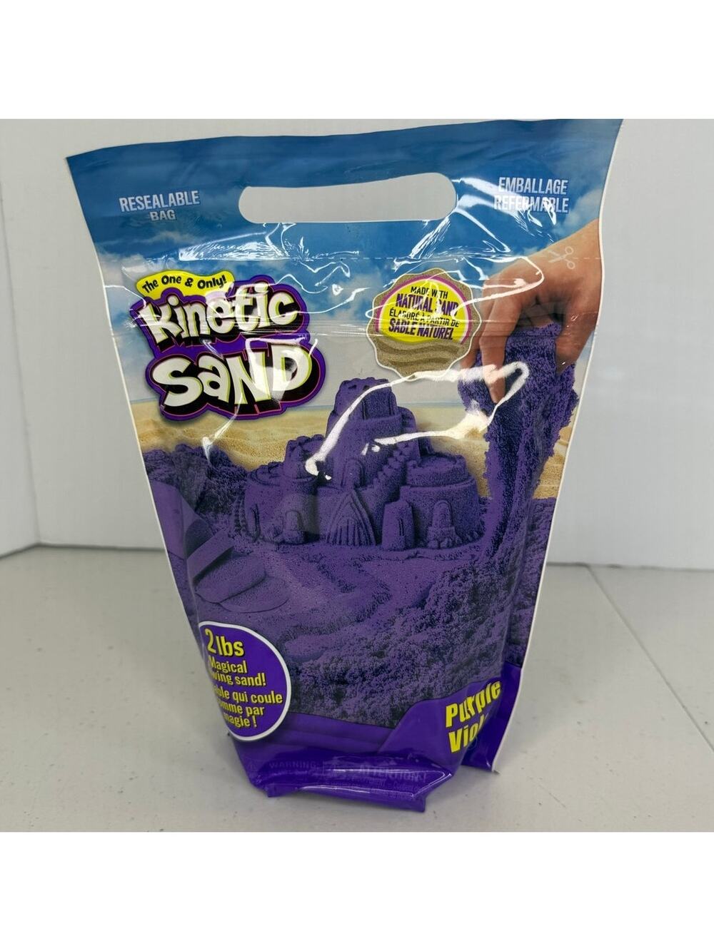 NEW Kinetic Sand Purple Violet 2 lb Bag Spin Master Sensory Toy Sealed